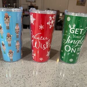 Festive Holiday Tumbler Set